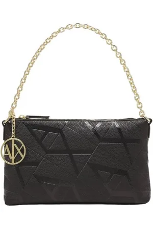 Armani Exchange Torebki, Kobieta, Czarny, ONE SIZE, Czarna torebka damska z poliestru o eleganckim designie