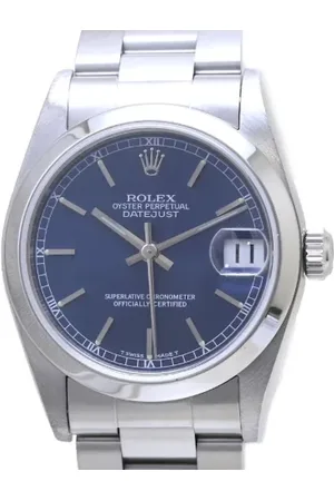 Rolex Pre-owned, Mężczyzna, Niebieski, ONE SIZE, Pre-owned Stainless Steel watches