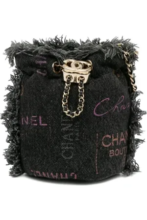 CHANEL Pre-owned, Kobieta, Szary, ONE SIZE, Denim, Pre-owned Denim chanel-bags