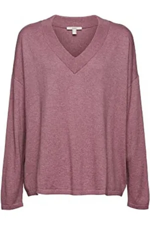 ESPRIT Swetry, Kobieta, Fioletowy, M, Bawełna, Uniwersalne Bluzy i Swetry