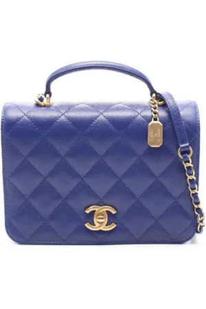 CHANEL Pre-owned, Kobieta, Niebieski, ONE SIZE, Skóra, Pre-owned Leather crossbody-bags