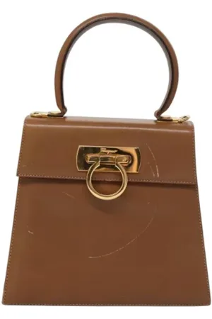Salvatore Ferragamo Pre-owned, Kobieta, brązowy, ONE SIZE, Skóra, Pre-owned Skórzane torebki