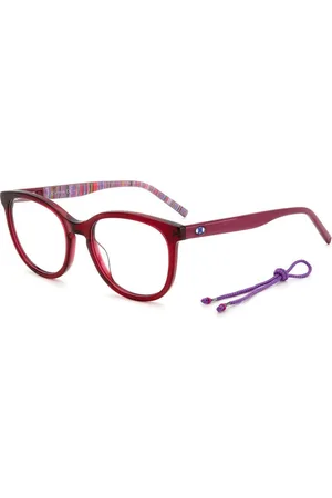 M Missoni Akcesoria, Kobieta, Czerwony, ONE SIZE, Odważne Czerwone Oprawki Acetatowe dla Kobiet