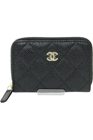 CHANEL Pre-owned, Kobieta, Czarny, ONE SIZE, Skóra, Pre-owned skórzane portfele