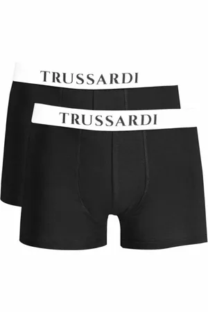 Trussardi Bielizna, Mężczyzna, Czarny, XL, Czarne Bawełniane Bielizna dla Mężczyzn