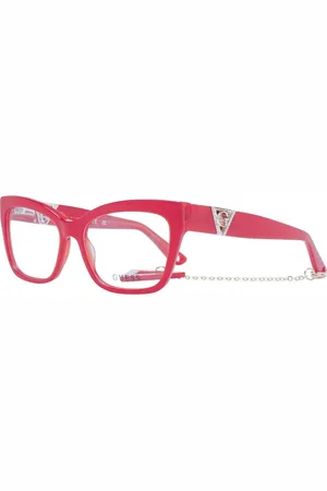 Guess Akcesoria, Kobieta, Czerwony, ONE SIZE, Czerwone Okulary Optyczne Cat Eye