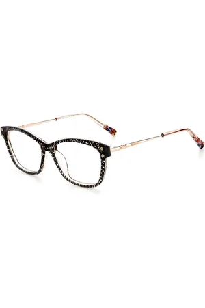 Missoni Akcesoria, Kobieta, Wielobarwność, ONE SIZE, Bicolor Ramki Acetatowe z Czarnonudnym Tarczą