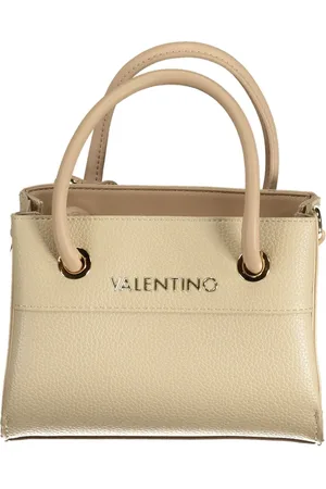 Valentino by Mario Valentino Torebki, Kobieta, Beżowy, ONE SIZE, Len, Beżowa Torba Donna z Wieloma Przegródkami