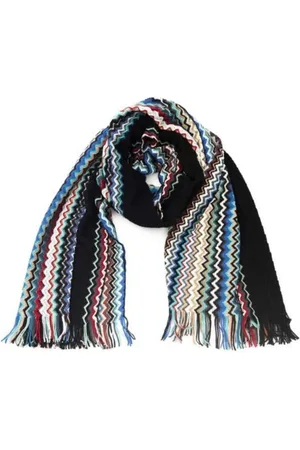 Missoni Akcesoria, Kobieta, Wielobarwność, ONE SIZE, Wełna, Kolorowy Geometryczny Wełniany Koc