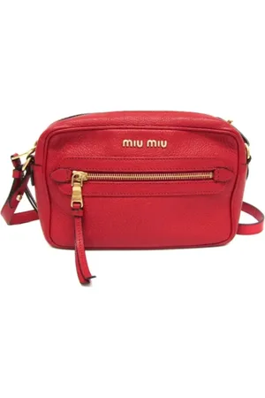 Miu Miu Pre-owned, Kobieta, Czerwony, ONE SIZE, Pre-owned Skórzane torebki