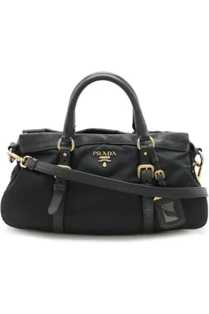 Prada Pre-owned, Kobieta, Czarny, ONE SIZE, Skóra, Pre-owned Canvas prada-bags