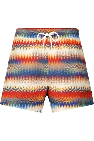 Missoni Stroje kąpielowe, Mężczyzna, Wielobarwność, M, Szorty Kąpielowe w Deseniu Chevron