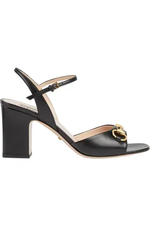 Gucci Buty, Kobieta, Czarny, 38 EU, Stylowe Sandały na Lato