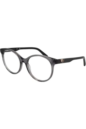 Guess Akcesoria, Kobieta, Szary, ONE SIZE, Szare Okulary Optyczne Dla Kobiet Styl Okrągły
