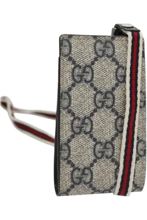 Gucci Pre-owned, Kobieta, Niebieski, ONE SIZE, Skóra, Pre-owned Leather pouches