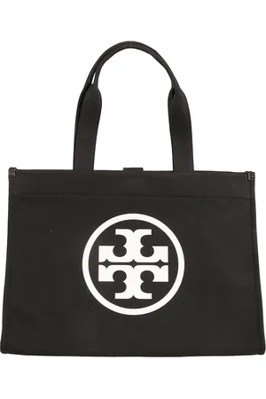 Tory Burch Torebki, Kobieta, Czarny, ONE SIZE, Torba na ramię z płótna w kolorze czarnym