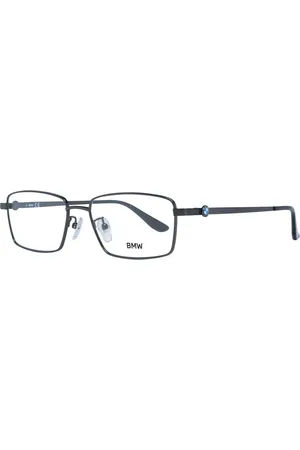 BMW Akcesoria, unisex, Czarny, ONE SIZE, Czarne Tytanowe Okulary Optyczne Prostokątne
