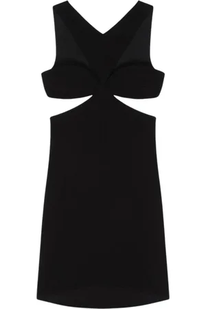 Givenchy Sukienki, Kobieta, Czarny, L, Elegancka Czarna Sukienka A-Linii