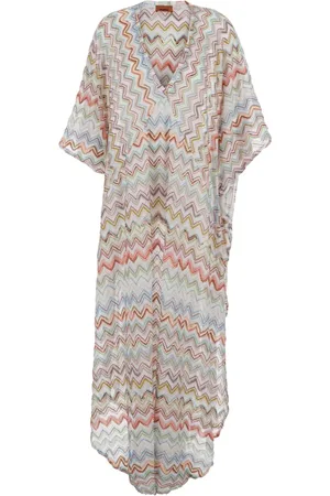 Missoni Sukienki, Kobieta, Wielobarwność, S, Biała Koronkowa Sukienka Cover Up