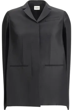 Khaite Kurtki, Kobieta, Czarny, S, Elegant Crittan Jacket