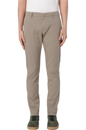 Dondup Spodnie, Mężczyzna, Szary, W35, Szare Spodnie Slim Fit Spodnie