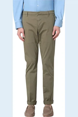 Dondup Spodnie, Mężczyzna, Zielony, W30, Stylowe Zielone Spodniey Slim Fit