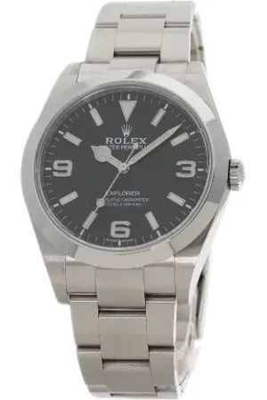 Rolex Pre-owned, Mężczyzna, Czarny, ONE SIZE, Pre-owned Stainless Steel watches