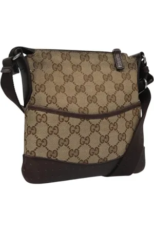 Gucci Pre-owned, Kobieta, Beżowy, ONE SIZE, Skóra, Pre-owned Canvas gucci-bags