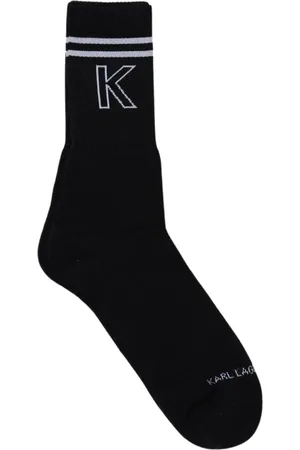 Karl Lagerfeld Bielizna, Mężczyzna, Czarny, M, K Logo Crew Socks