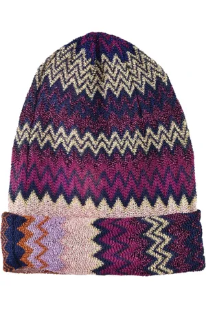 Missoni Akcesoria, Kobieta, Wielobarwność, ONE SIZE, Stylowy Kapelusz z Wiskozą i Poliestrem
