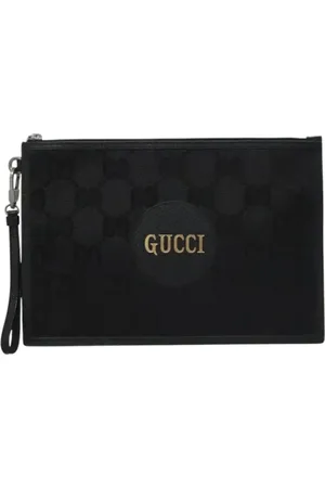 Gucci Pre-owned, Kobieta, Czarny, ONE SIZE, Pre-owned Canvas clutches