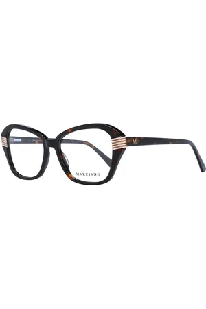 Guess Akcesoria, Kobieta, brązowy, ONE SIZE, Brązowe Okulary Optyczne w Kształcie Prostokąta dla Kobiet