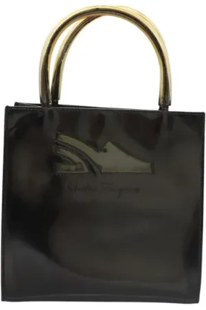 Salvatore Ferragamo Pre-owned, Kobieta, Czarny, ONE SIZE, Skóra, Pre-owned Skórzane torebki
