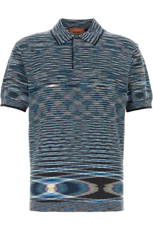 Missoni Koszulki, Mężczyzna, Niebieski, 2XL, Haftowany Polo z Bawełny