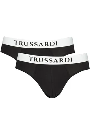 Trussardi Bielizna, Mężczyzna, Czarny, M, Czarna bawełniana bielizna z elastycznym pasem