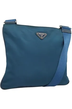 Prada Pre-owned, Kobieta, Niebieski, ONE SIZE, Nylon, Pre-owned Nylon prada-bags