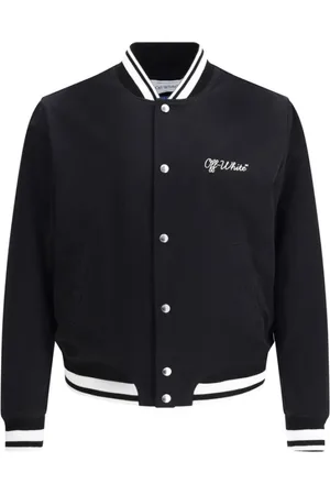 OFF-WHITE Kurtki, Mężczyzna, Czarny, S, Pikowana Kurtka Souvenir College