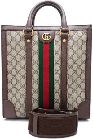 Gucci Pre-owned, Kobieta, Beżowy, ONE SIZE, Skóra, Pre-owned Canvas totes