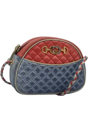 Gucci Pre-owned, Kobieta, Niebieski, ONE SIZE, Skóra, Pre-owned Leather gucci-bags