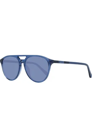 GANT Akcesoria, unisex, Niebieski, ONE SIZE, Niebieskie Okulary Aviator Mężczyźni