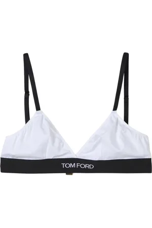 Tom Ford Bielizna, Kobieta, Biały, L, Biały Bawełniany Bralette