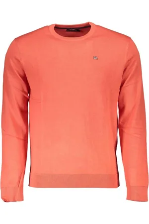 Napapijri Swetry, Mężczyzna, Różowy, L, Round-neck Knitwear
