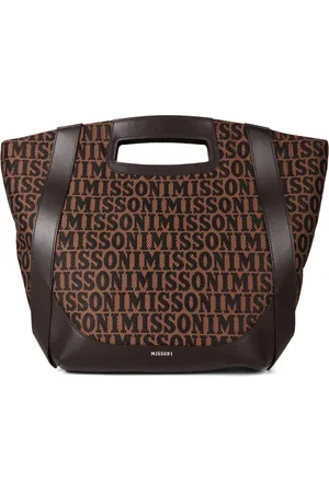 Missoni Torebki, Kobieta, brązowy, ONE SIZE, Brązowa torba na zakupy z logo