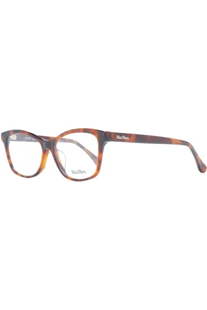 Max Mara Akcesoria, Kobieta, Wielobarwność, ONE SIZE, Brązowe Okulary Optyczne Damskie Styl Motyla