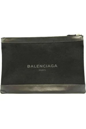 Balenciaga Pre-owned, Kobieta, Czarny, ONE SIZE, Len, Pre-owned Canvas clutches