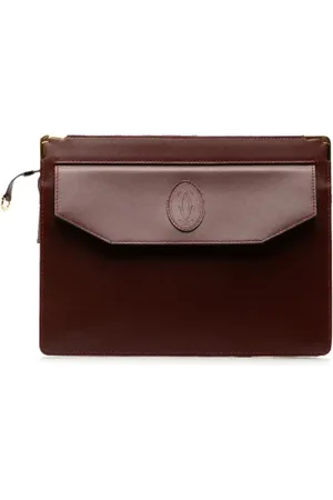 Cartier Pre-owned, Kobieta, Czerwony, ONE SIZE, Skóra, Pre-owned Leather clutches