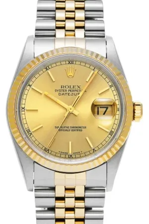 Rolex Pre-owned, Mężczyzna, Żółty, ONE SIZE, Pre-owned Stainless Steel watches