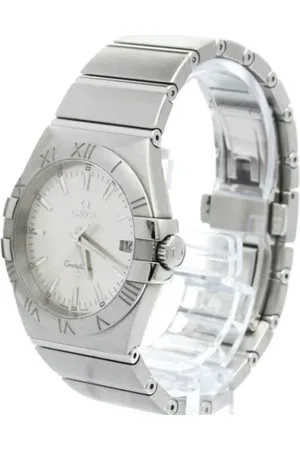 Omega Pre-owned, Mężczyzna, Szary, ONE SIZE, Pre-owned Stainless Steel watches