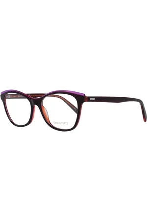 Emilio Pucci Akcesoria, Kobieta, Wielobarwność, ONE SIZE, Bordowe Okulary Damskie Stylowy Model