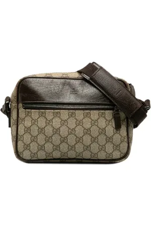 Gucci Pre-owned, Kobieta, Beżowy, ONE SIZE, Skóra, Pre-owned Canvas crossbody-bags